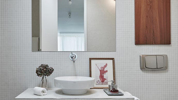 Los azulejos del baño pueden combinarse de mil y una formas