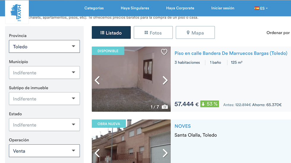 HAYA Real Estate de ruta por Toledo con descuentos del 50 en más de 5.500 inmuebles