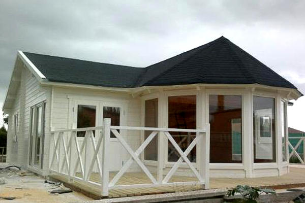 casa de madera prefabricada exterior