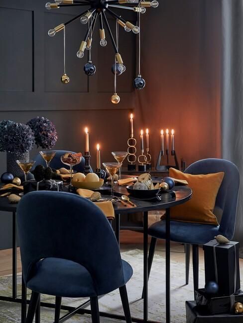 decoración navideña comedor