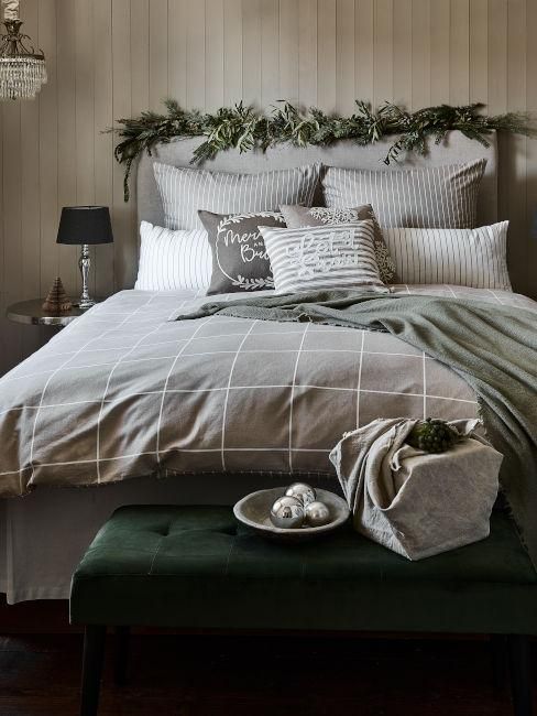 decoración navideña dormitorio