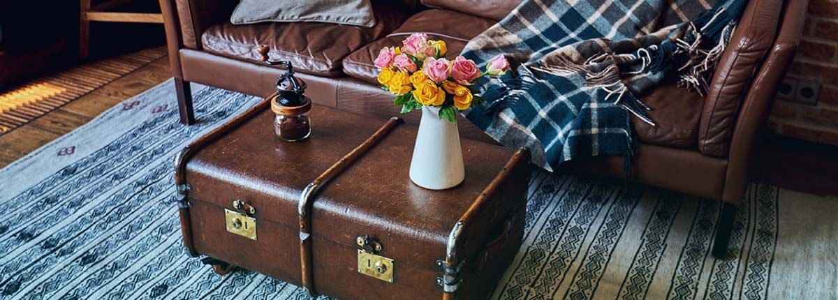 Un toque vintage: decoración con baúles y maletas