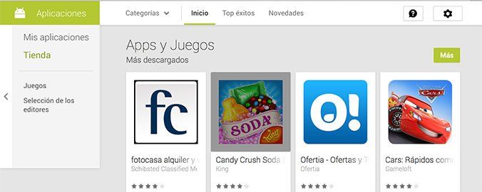 Google recomienda la aplicación de fotocasa