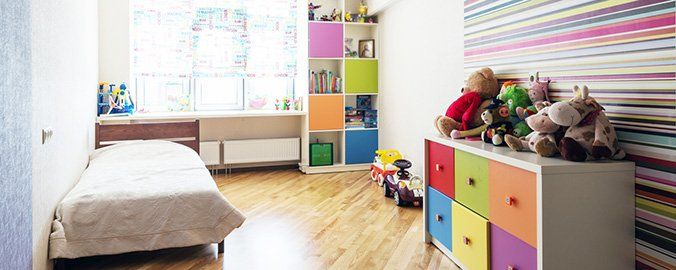 Dormitorio anti alergias para niños