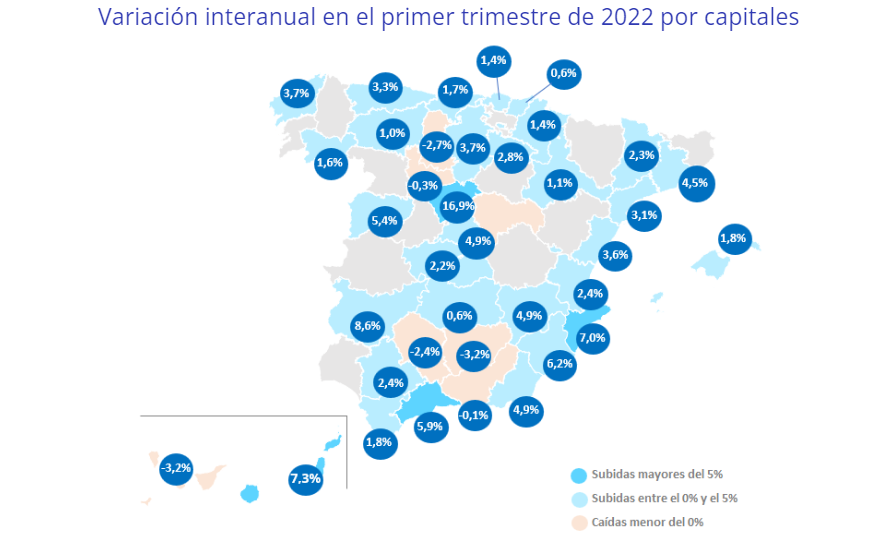 El precio interanual del alquiler sube después de más de un año de bajadas img506