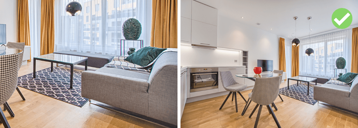 busca el mejor angulo de la habitacion