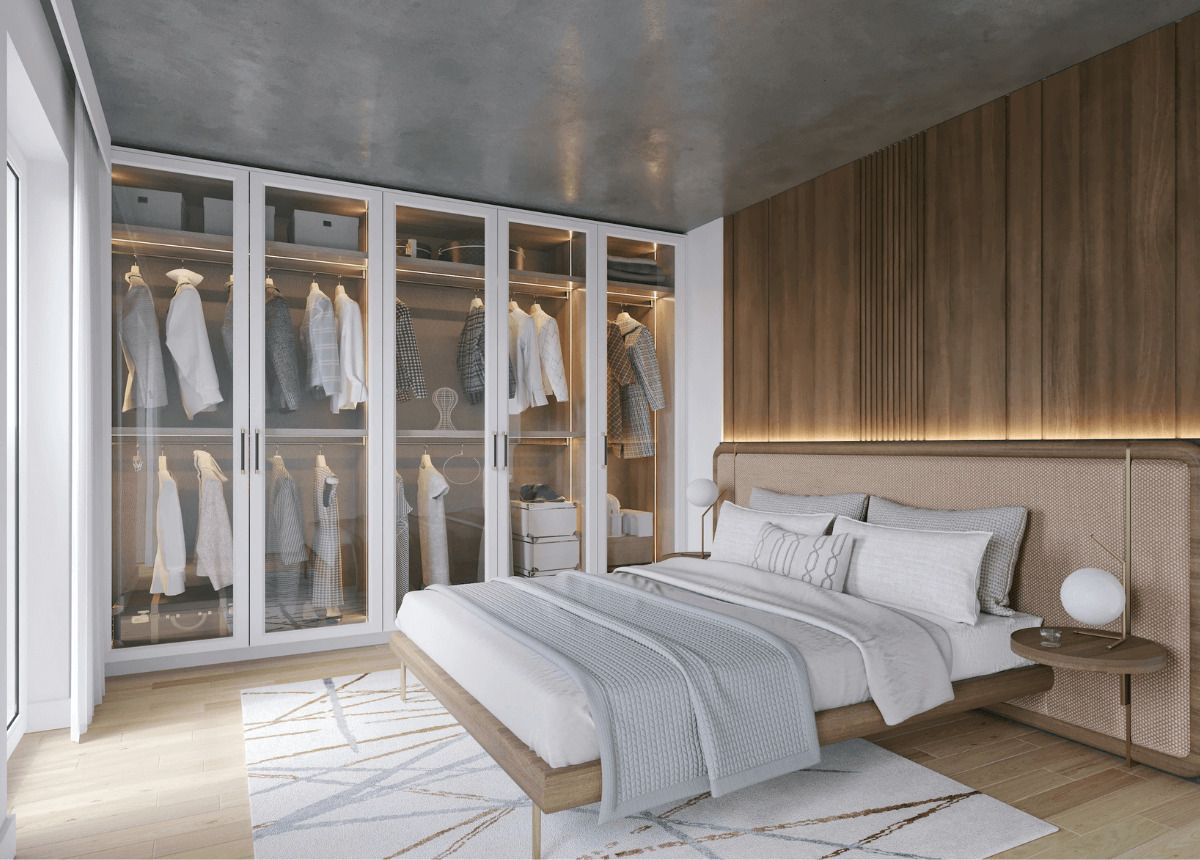 dormitorio matrimonio completo con armario