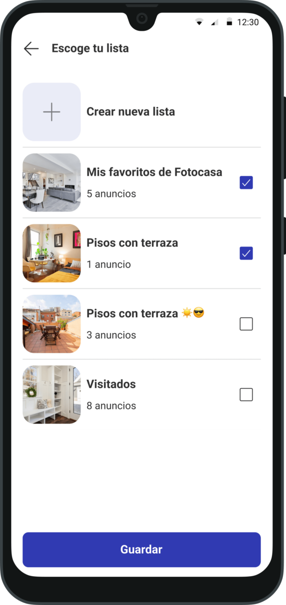 Listas de favoritos Fotocasa
