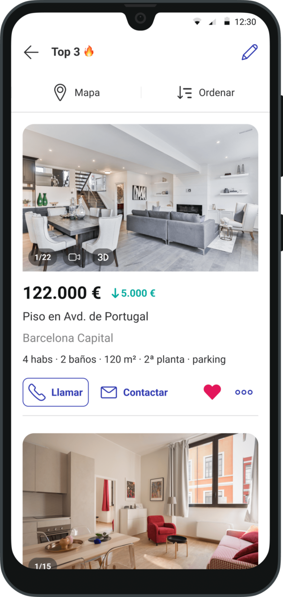 Listas de favoritos Fotocasa