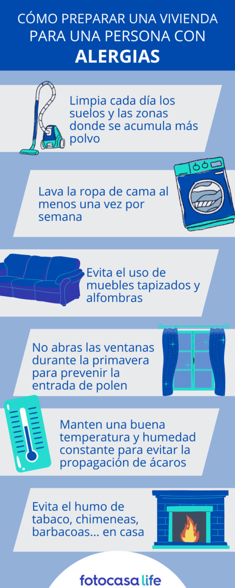 prevenir alergias en casa