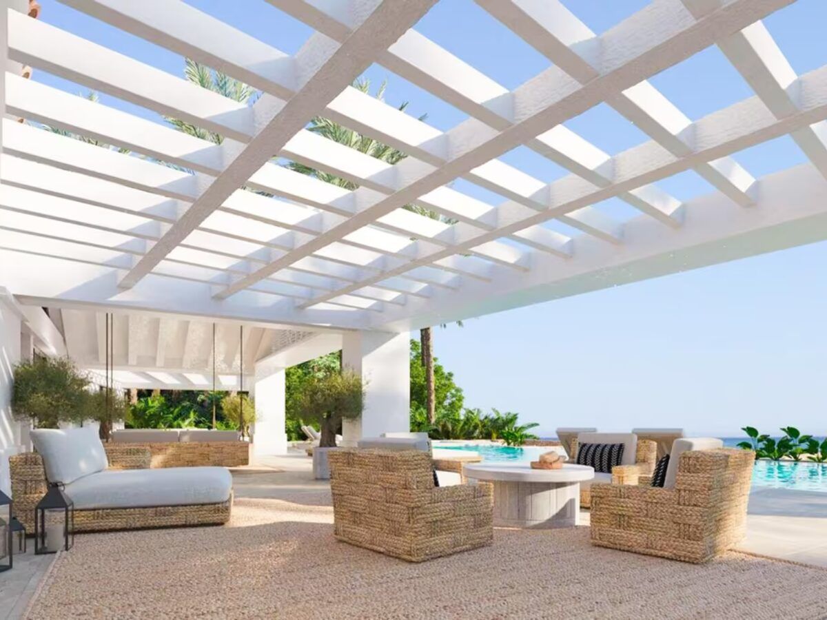 cenador con vistas al mar