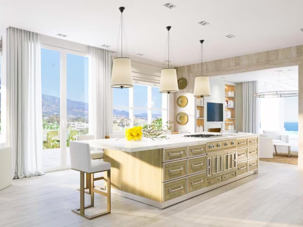 cocina abierta al salon