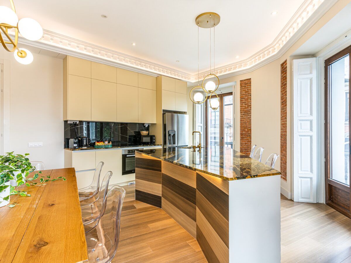 cocina piso con vistas en madrid