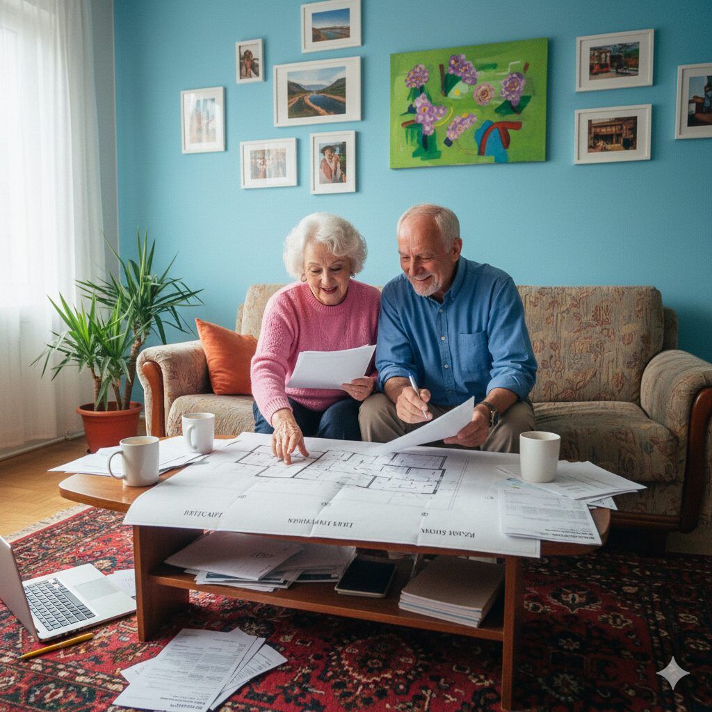 Dos personas analizan si pueden subir el alquiler de una vivienda